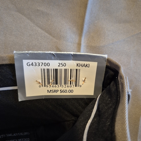 Geoffrey Beene men's size 38 x 32 Banker's Collection Tan pants, New - Picture 5 of 9